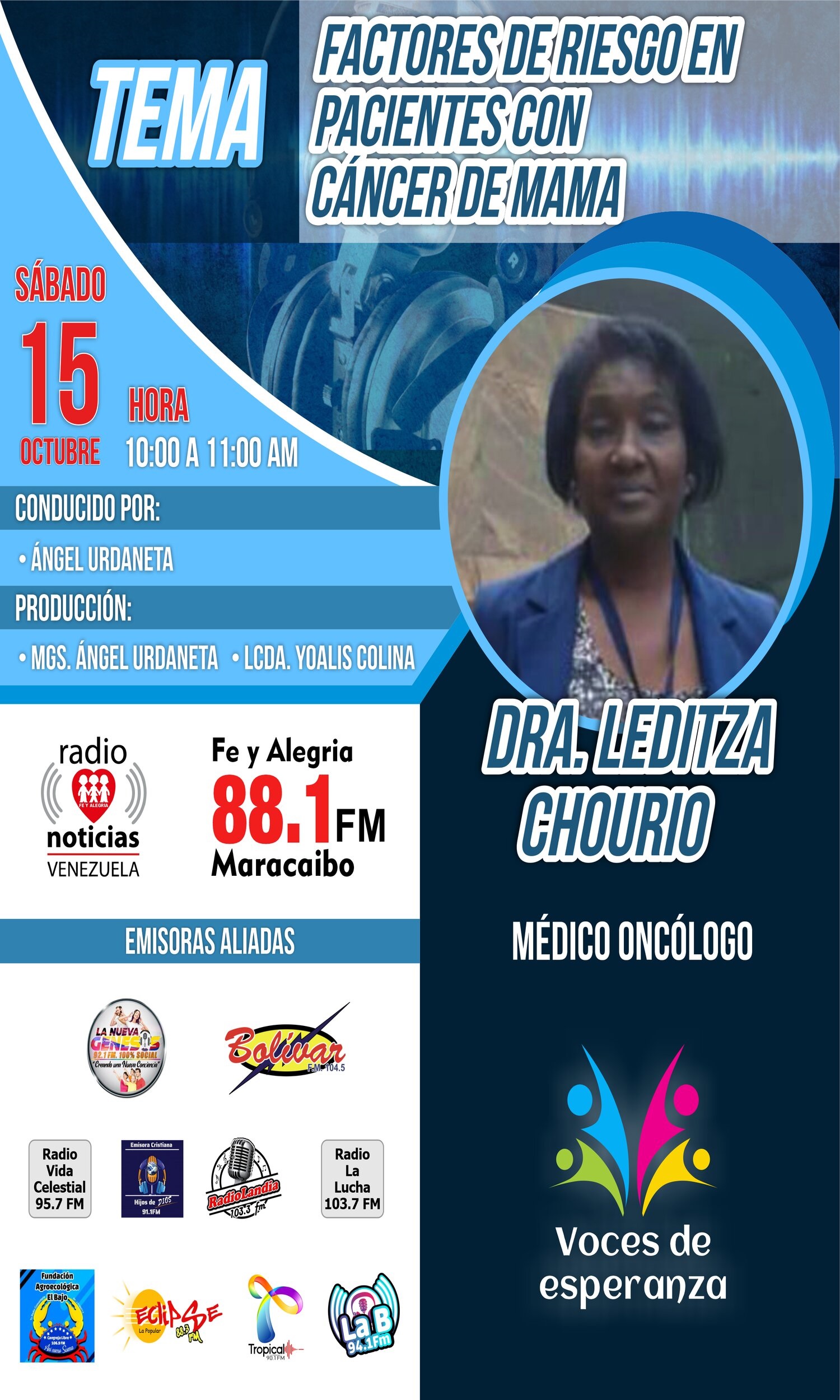 Dra. Leditza Chourio (Tratamientos y Cuidados de Pacientes con Cancer de Mama).mp3 episode artwork