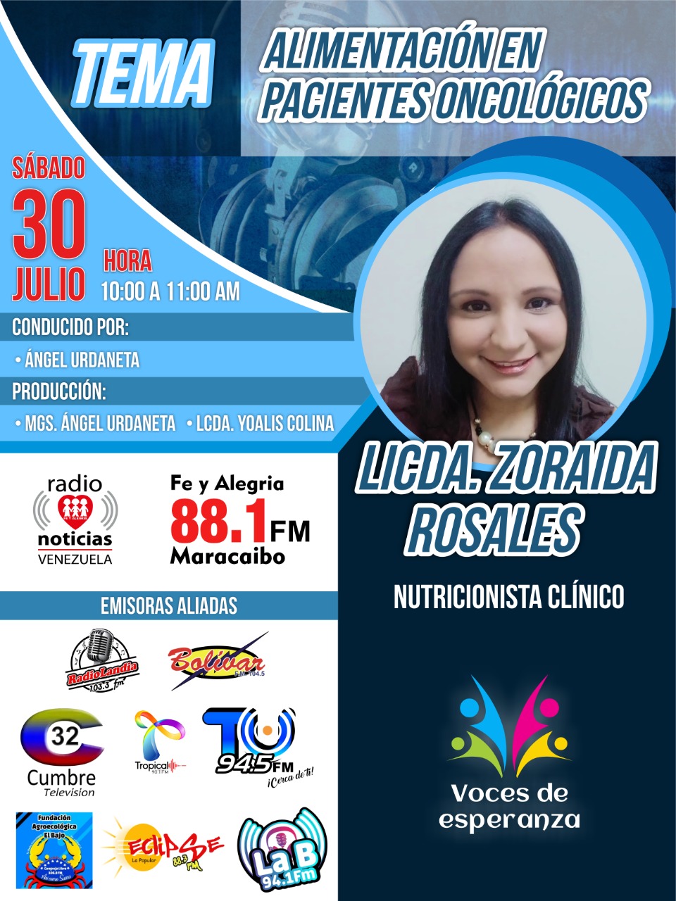 Licda. en Nutricion Zoraida Rosales (Alimentacion en Pacientes Oncologicos).mp3 episode artwork