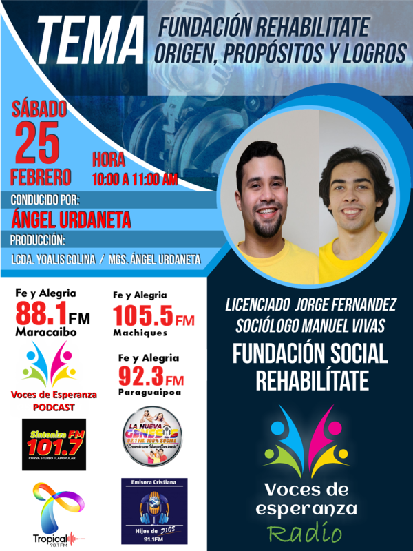 Fundación Social Rehabilitarte (Origen, Propósitos y Logros).mp3 episode artwork