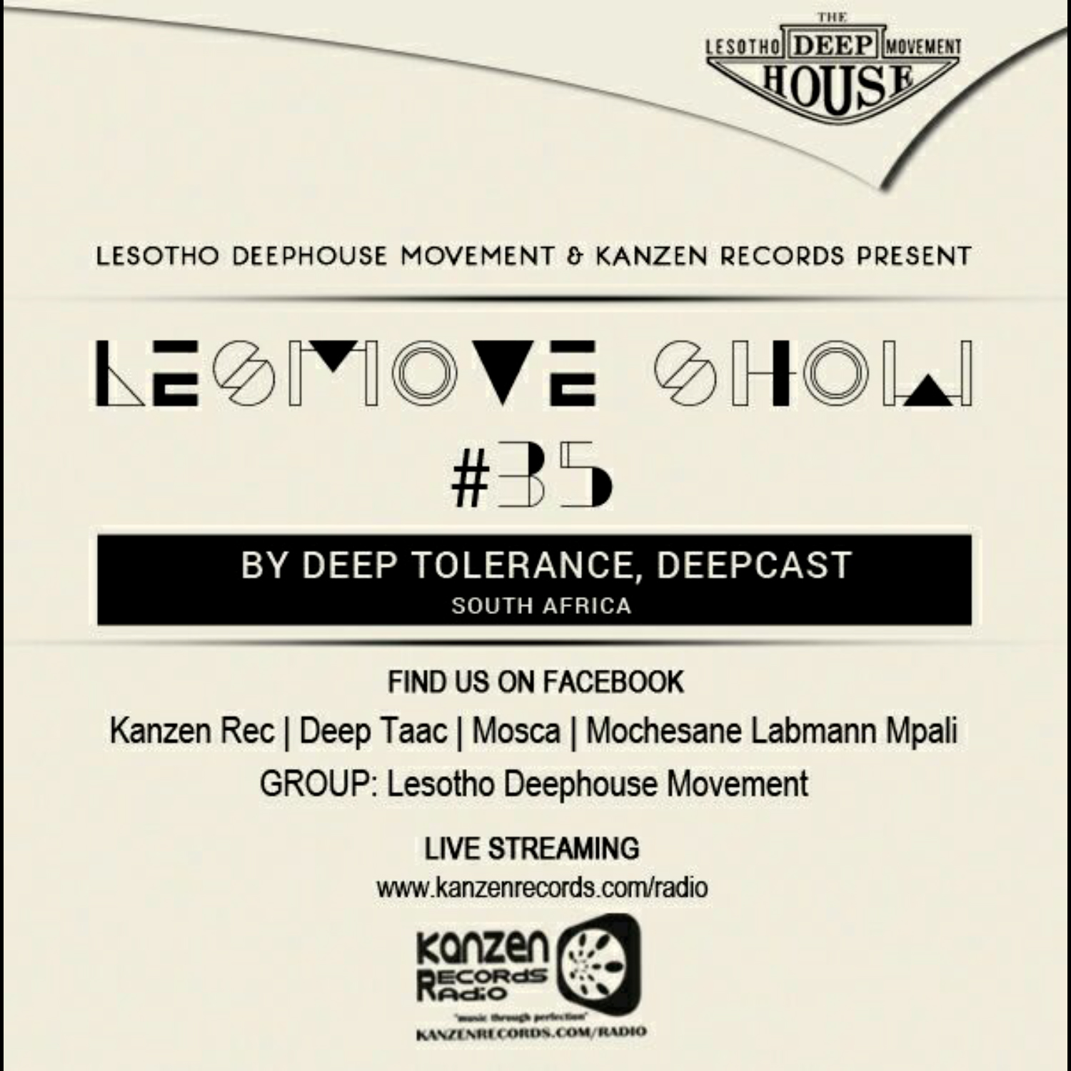 LesMove - shOw #035 Guestmix by Deep Tolerance (Deepcast,SA) episode artwork