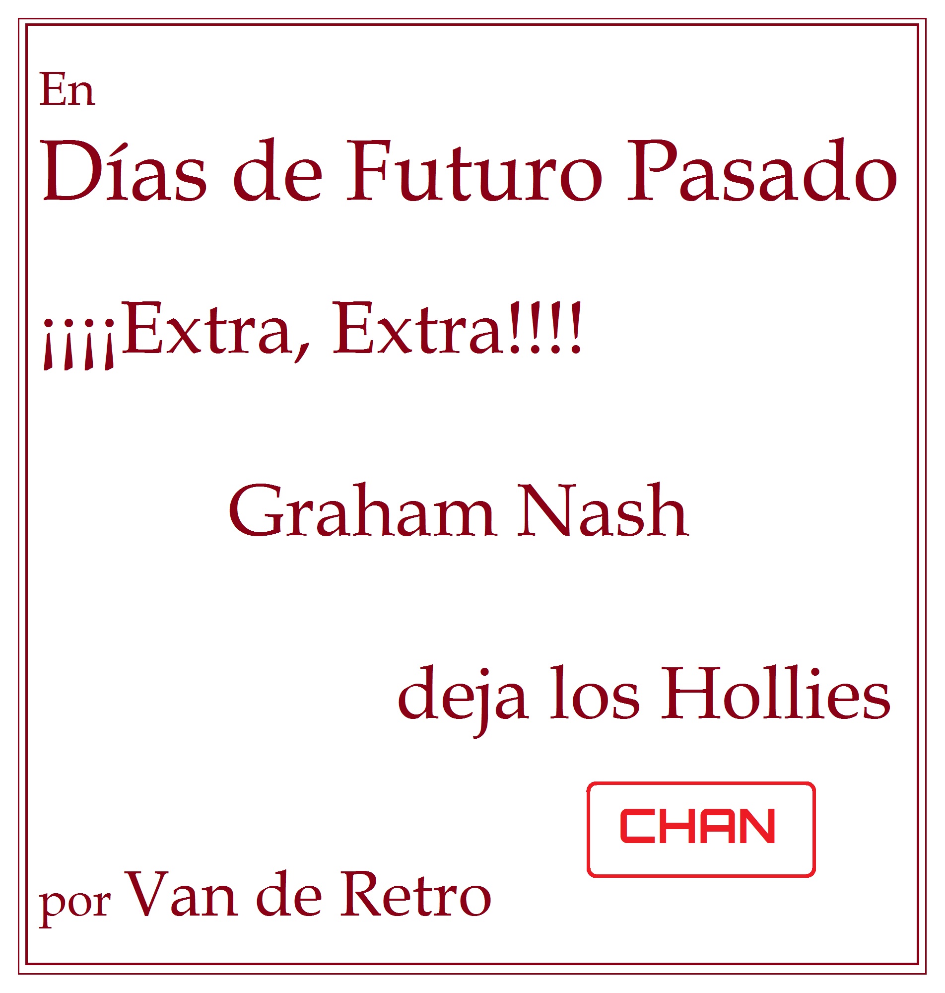 Portada de Días de Futuro Pasado