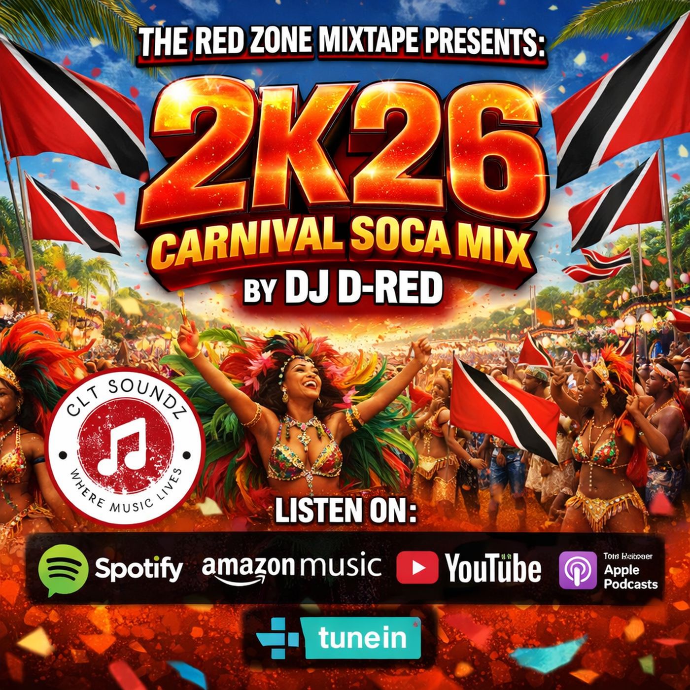 DJ D-RED - 2k26 Carnivall Soca Mix