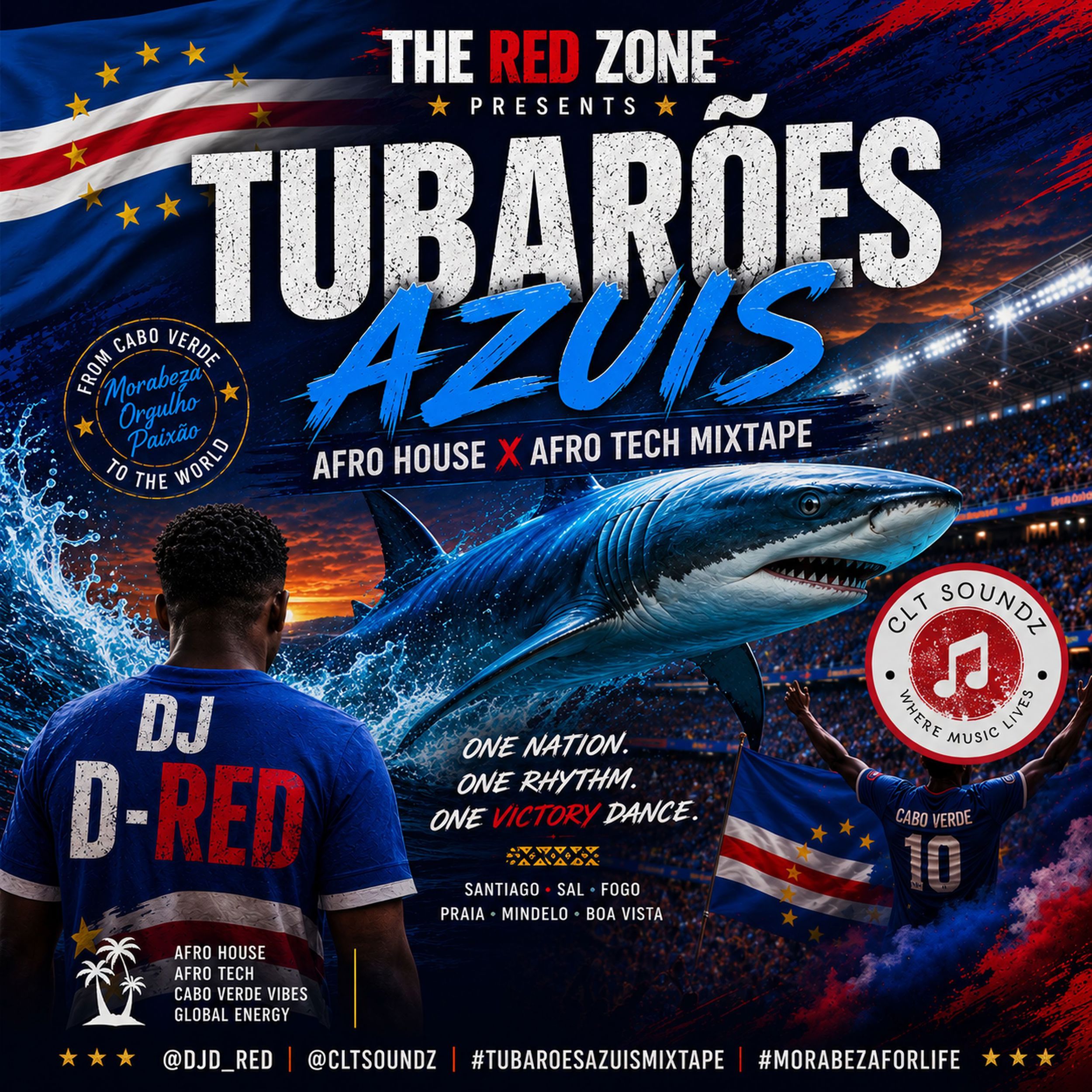 DJ D-RED - Tubarões Azuis — Afro House x Afro Tech Mixtape